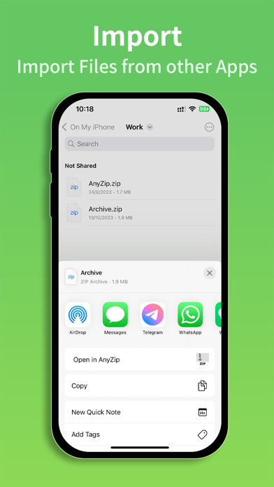 AnyZip - UnZip & UnRAR Files screenshot 5
