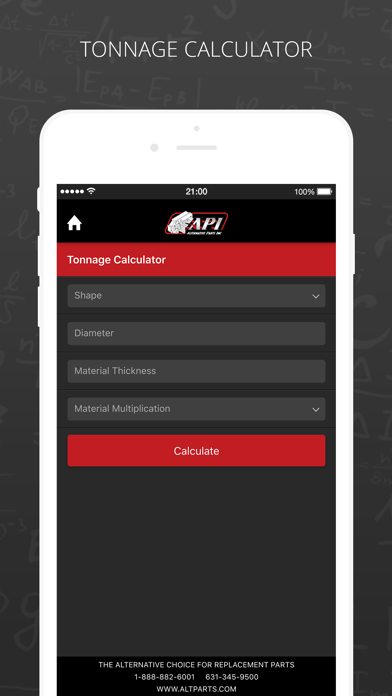 API Metal Fabrication Calculator screenshot 4