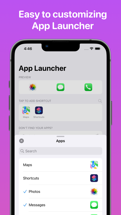 App Launcher for LockScreen • screenshot 1