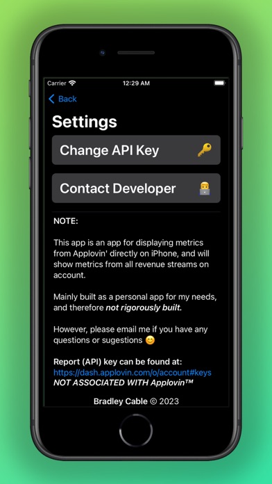 App Lovin' Revenue Tracker screenshot 1