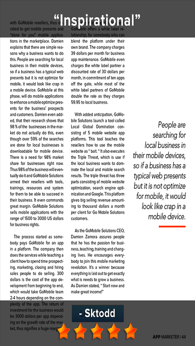 App Marketer Magazine - The Ultimate Guide To Indie iPhone App Game Development, Programming, Design And Marketing That Mobile Entrepreneurs Have Wired In Their Business To Double Downloads And Make A Fortune screenshot 2