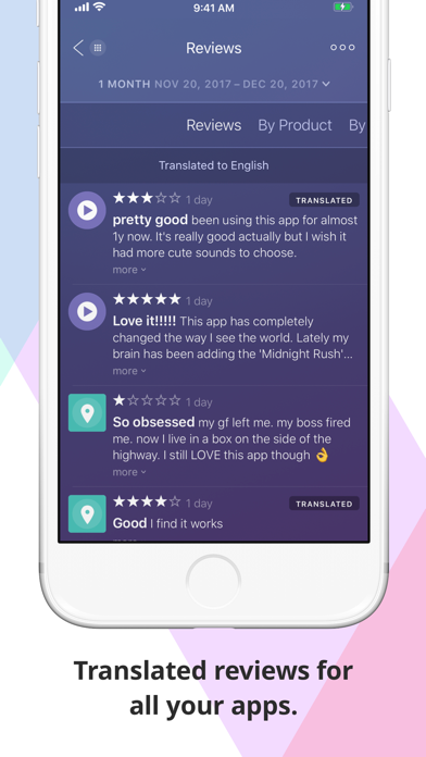 Appfigures Analytics screenshot 2