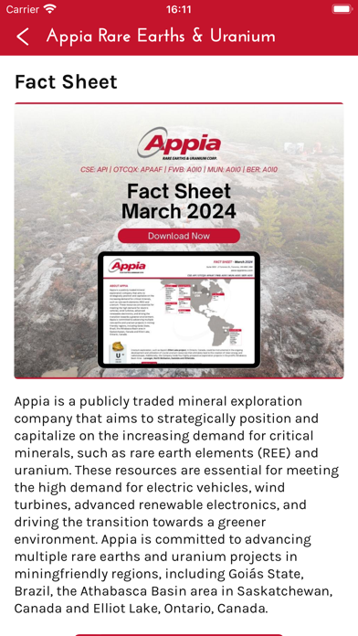 Appia Rare Earths & Uranium screenshot 2