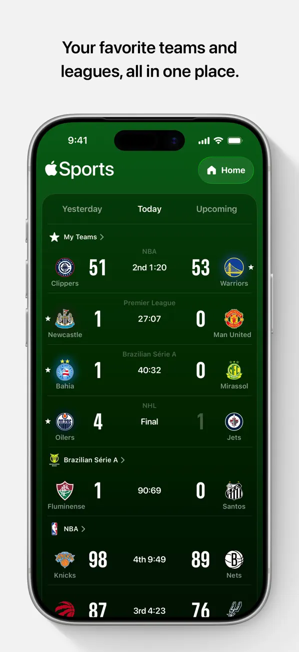 Apple Sports screenshot 2
