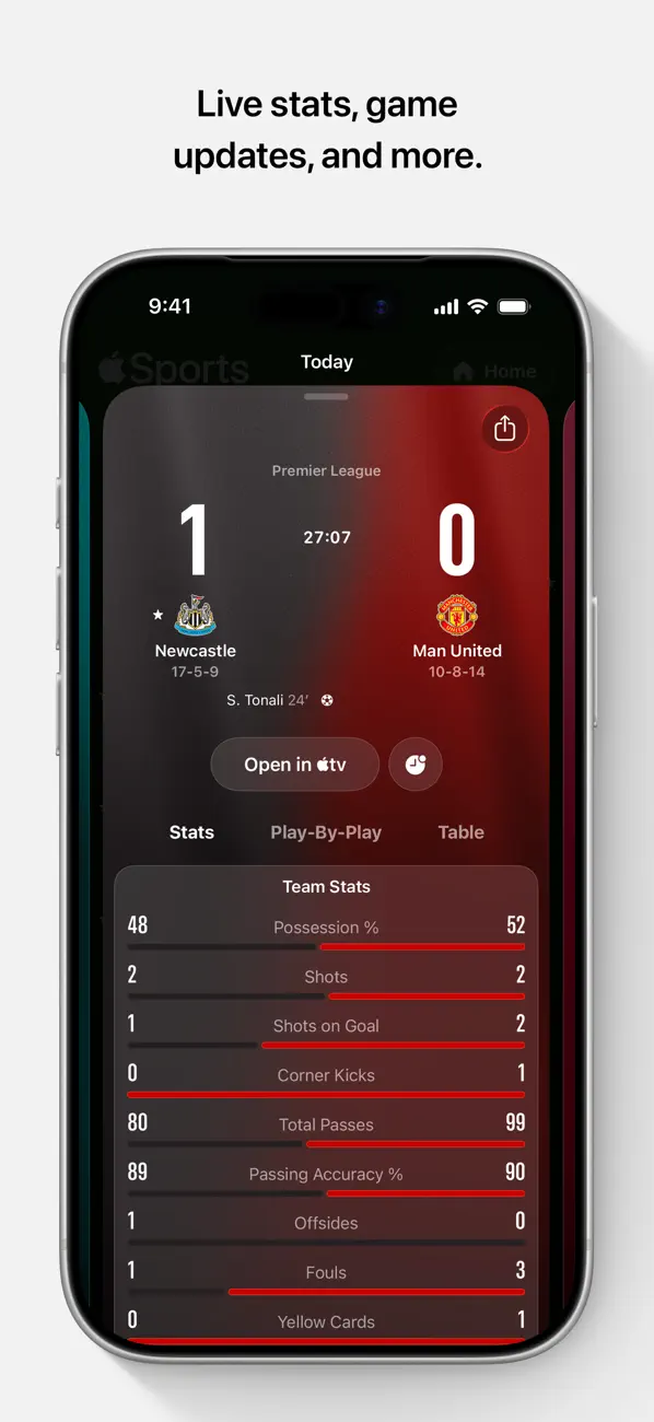 Apple Sports screenshot 1