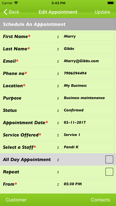 Appointment Scheduler screenshot 2