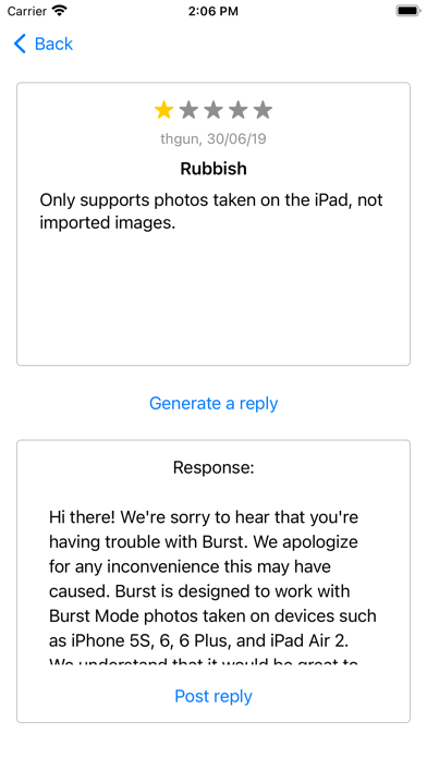 AppReviews.ai - review replies screenshot 2