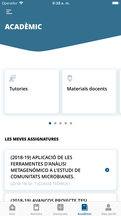 appUA, Universitat d'Alacant screenshot 2