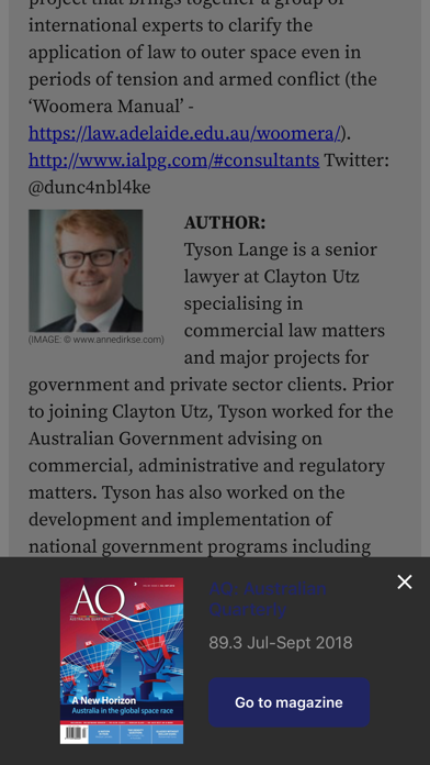 AQ: Australian Quarterly screenshot 1