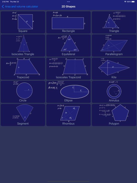 Area and Volume Calc lite screenshot 10