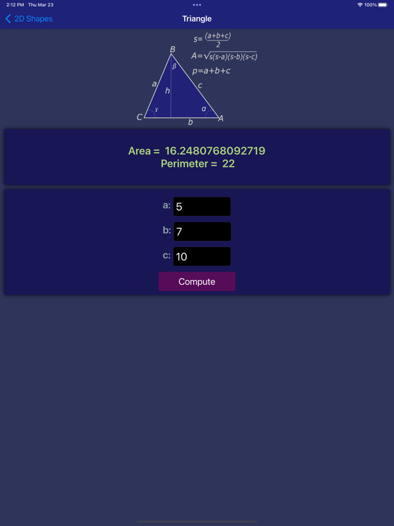 Area and Volume Calc lite screenshot 8