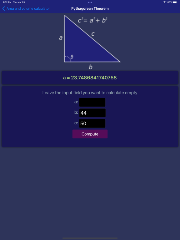 Area and Volume Calc lite screenshot 7