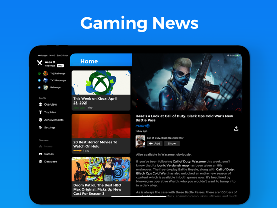 Area X - Trophies, Gaming News screenshot 6