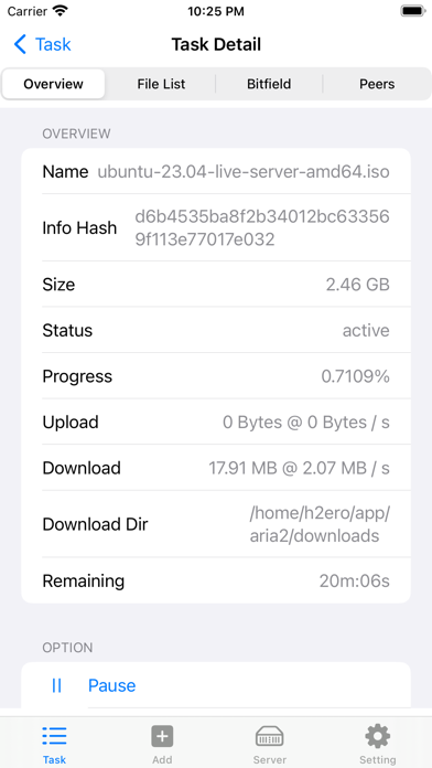 Aria2 Manager - NeoAria2 screenshot 1