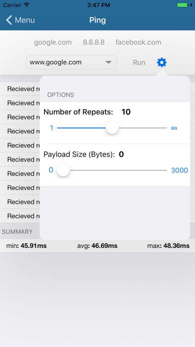 ARINCDirect Network Analyzer screenshot 3