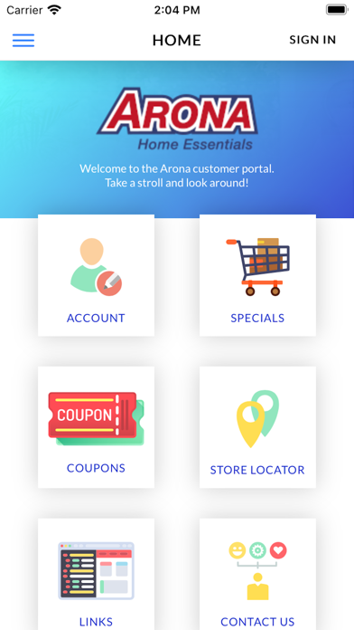 Arona Home Essentials Portal screenshot 2