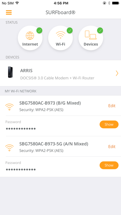 ARRIS SURFboard Manager screenshot 1