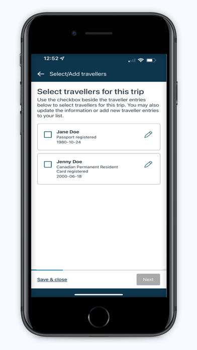 ArriveCAN screenshot 6