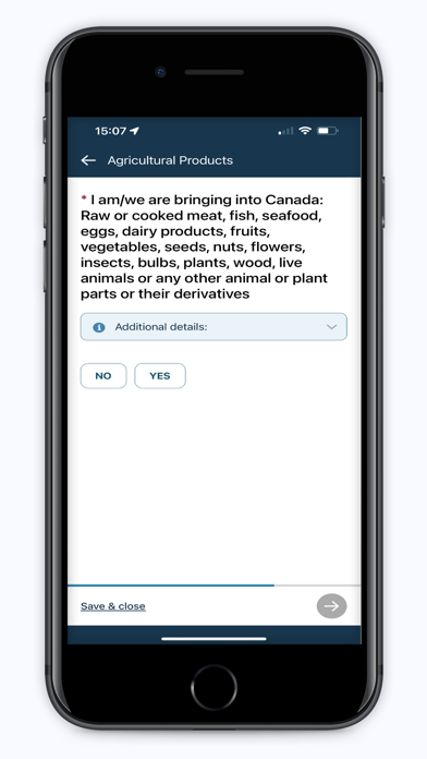 ArriveCAN screenshot 2