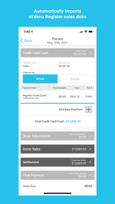 Artist Manager by atVenu screenshot 1