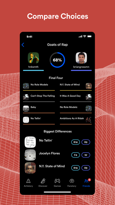 Artistory: Music Brackets screenshot 1