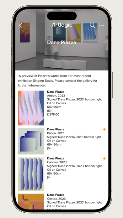 Artlogic screenshot 3