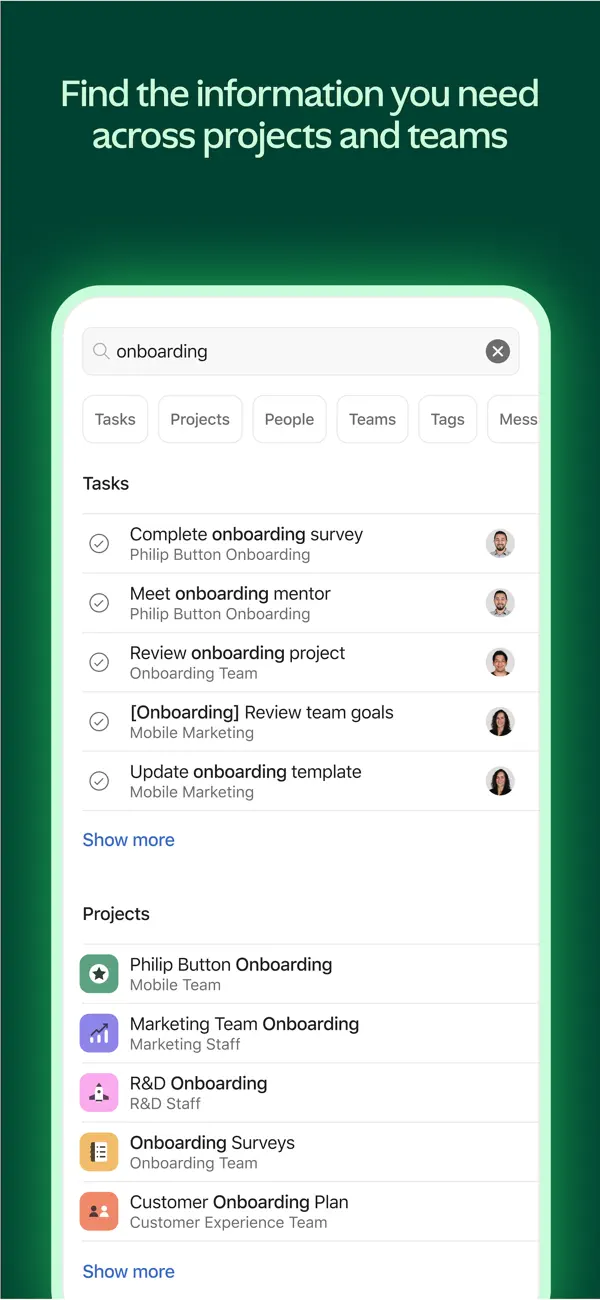 Asana: Work Management screenshot 1