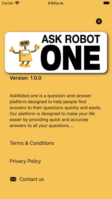 Ask Robot One screenshot 3
