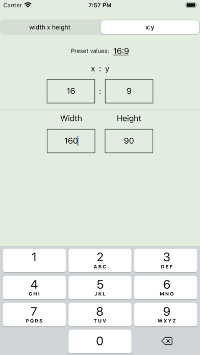 Aspect:Ratio Calc screenshot 1