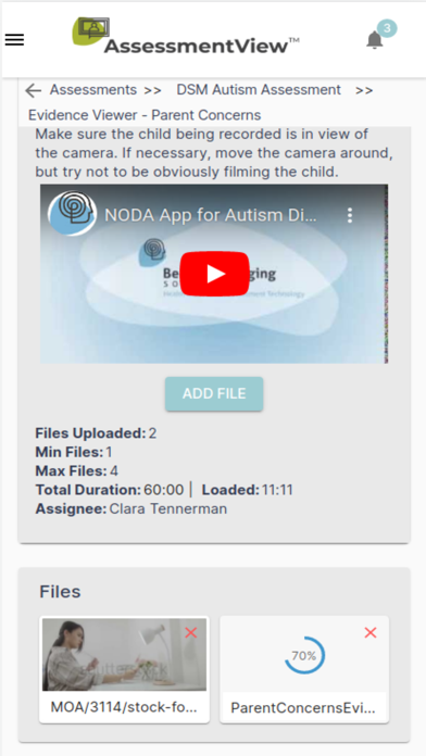 AssessmentView screenshot 2