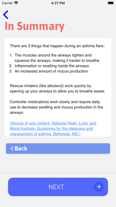 ASTHMAXcel ED screenshot 1