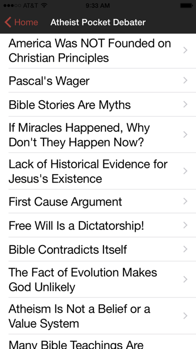 Atheist Pocket Debater screenshot 3