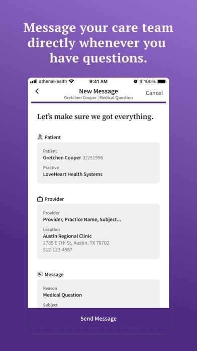 athenaPatient screenshot 5