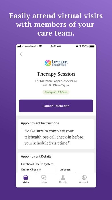 athenaPatient screenshot 4