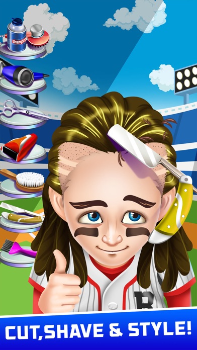 Athlete Shave Salon Games screenshot 4