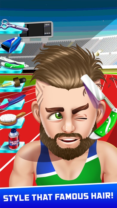 Athlete Shave Salon Games screenshot 2