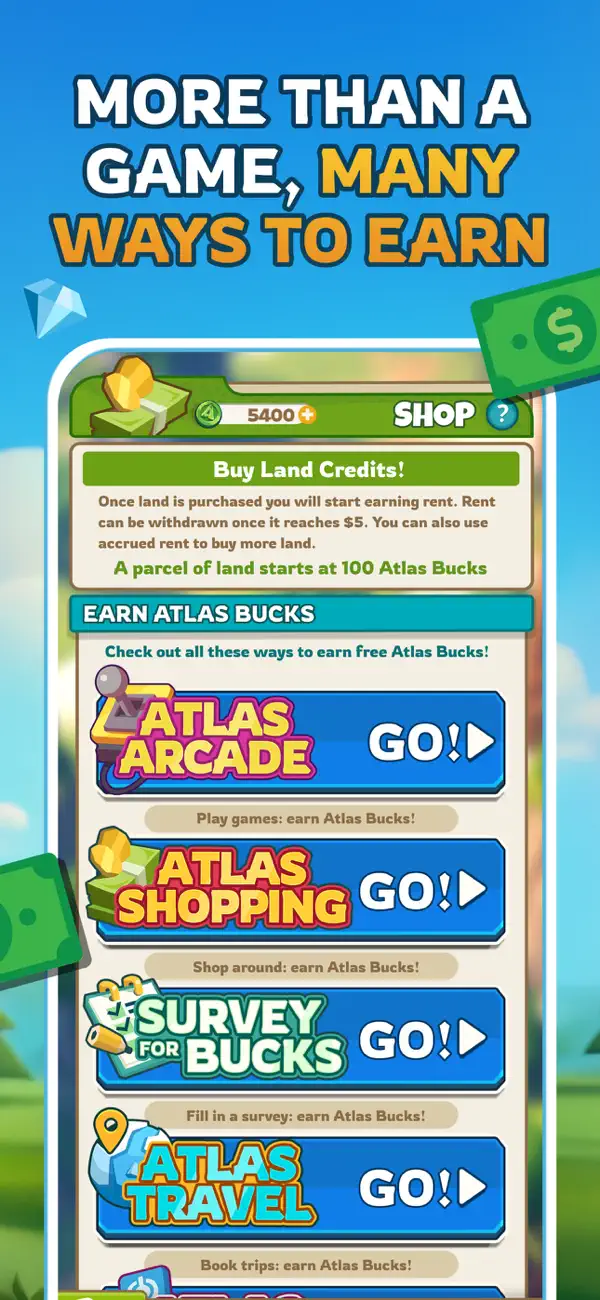 ATLAS:EARTH - Fun Cashback screenshot 1