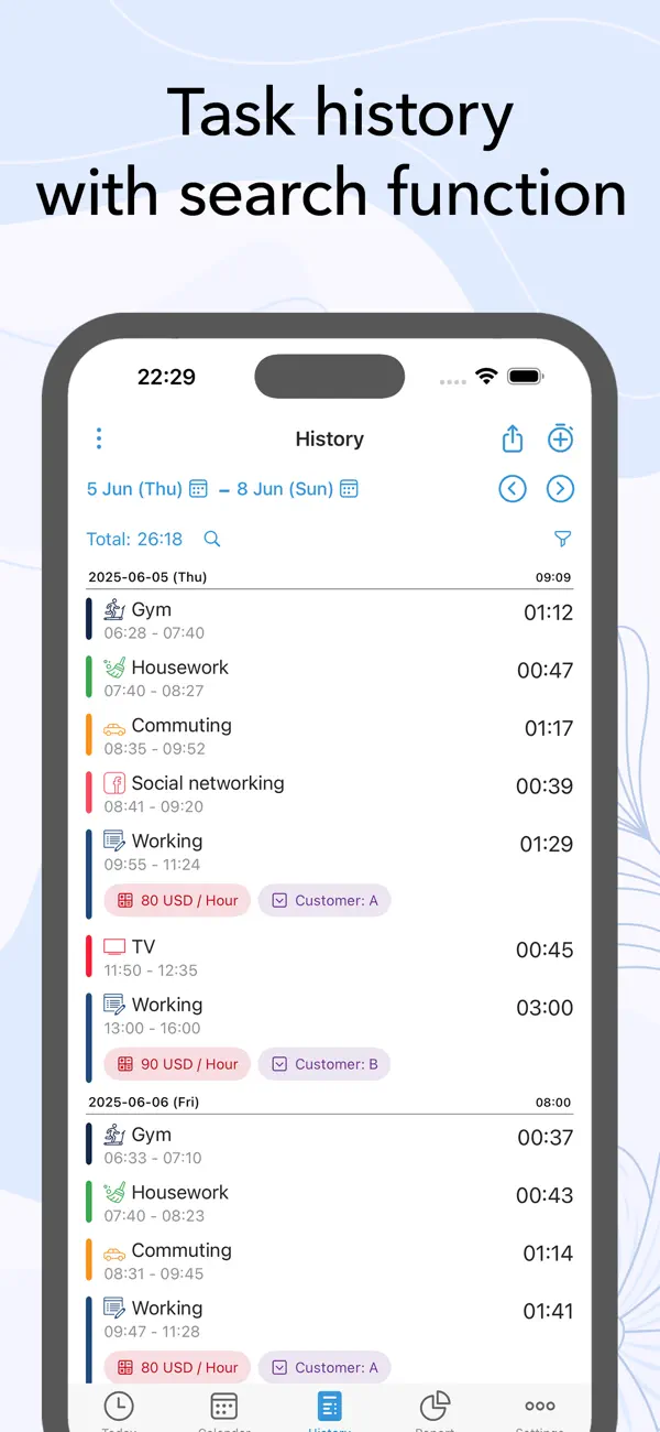 ATracker PRO Time Tracker screenshot 1