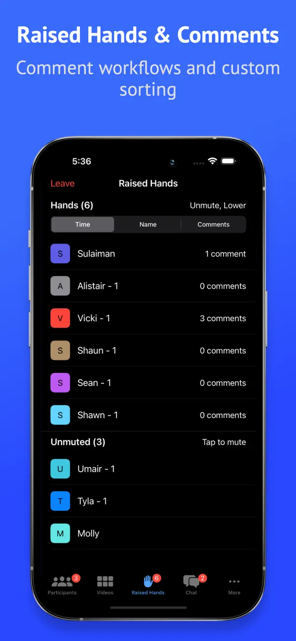 Attendant for Zoom screenshot 1
