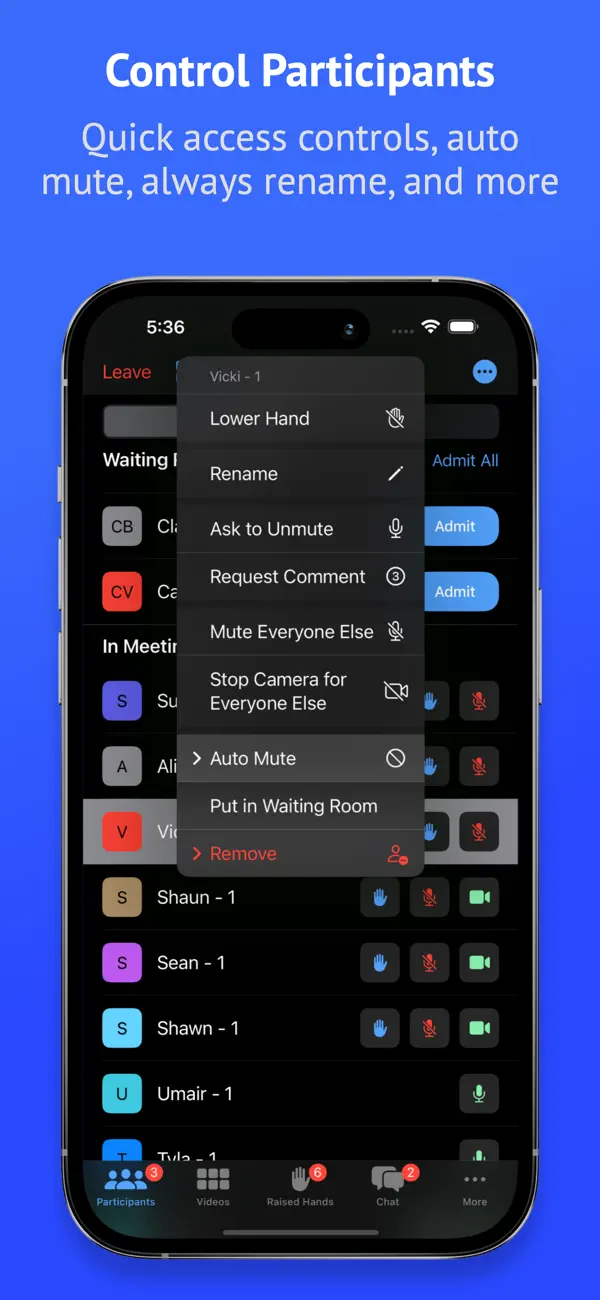 Attendant for Zoom screenshot 3