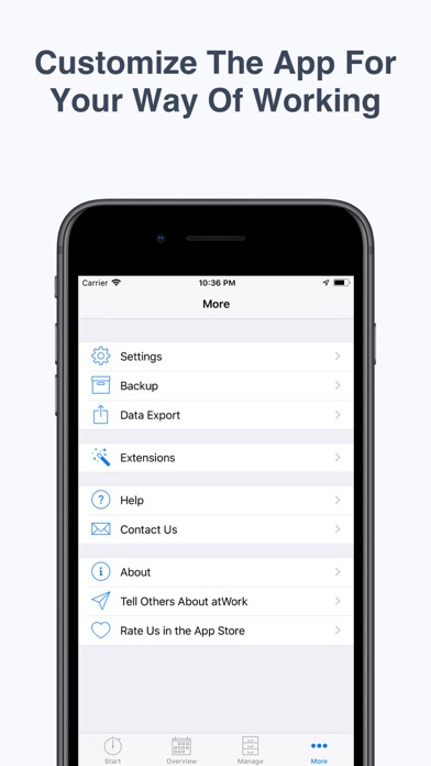 atWork Hours & Pay Tracker screenshot 1