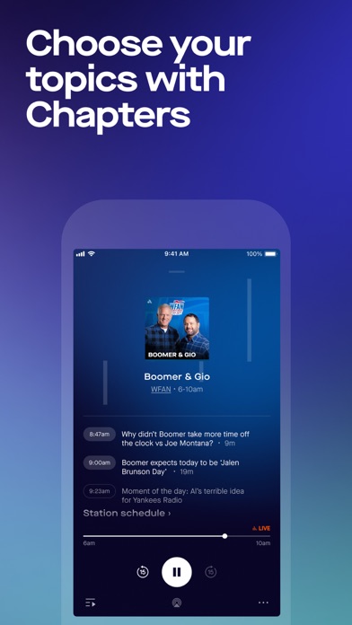 Audacy: Radio & Sports Talk screenshot 1
