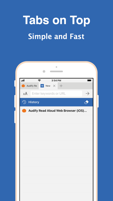 Audify read aloud web browser screenshot 2
