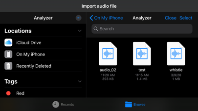 Audio Analyzer screenshot 1