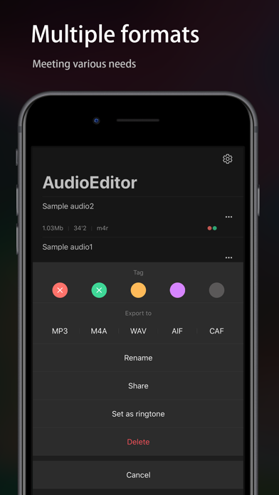 Audio Editor - Music editor screenshot 2