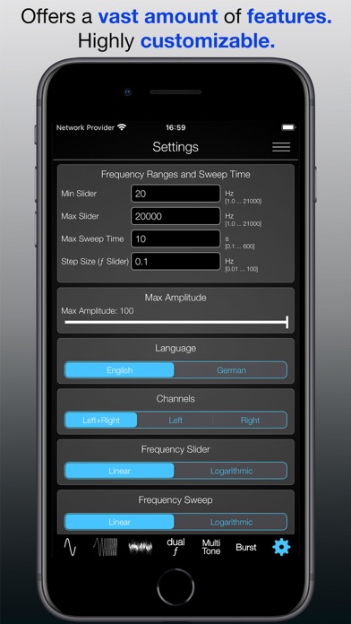 Audio Function Generator PRO screenshot 1