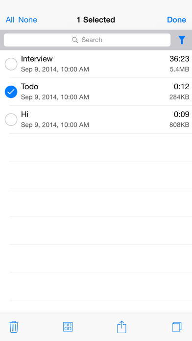 Audio Memos Pro screenshot 1