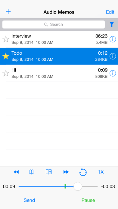 Audio Memos Pro screenshot 5