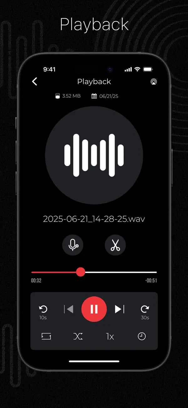 Audio Recorder & Voice Editor screenshot 3