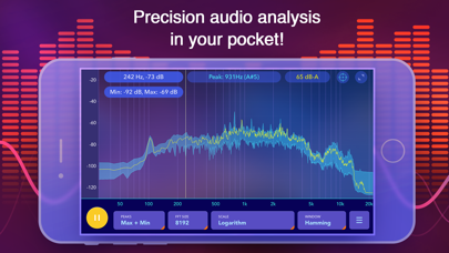 Audio Spectrum Analyzer dB RTA screenshot 4